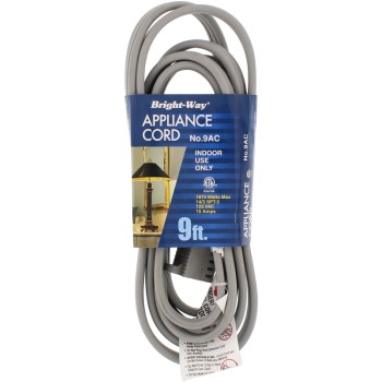 World & Main/cranbury 150180 9ac 9ft. Applicance Cord