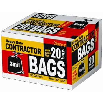 Heavy Dutry Contractor Bags,  3 Mil Thick ~ 42 Gallon Capacity