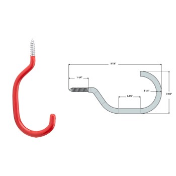 National N271-015 2158bc Red Vc Bicycle Hook