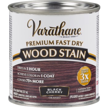 Varathane Premium Fast Dry Interior Wood Stain, Black Cherry ~ Half Pint