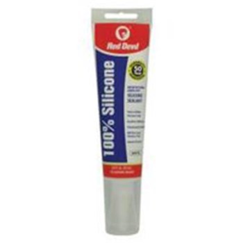 100% White Silicone Sealant - 2.8 oz