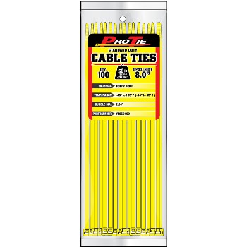 KDAR YL8SD100  Cable Ties ~ 8in. 100pk