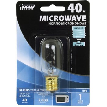 Incandescent T-8 Microwave Light Bulb ~ 40w