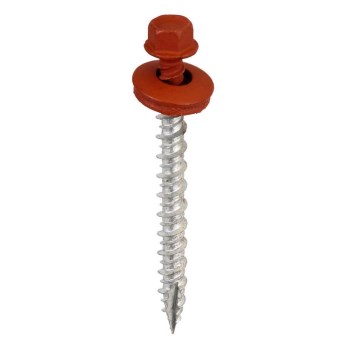 Metal-to-Wood Screw, Barn Red - #9 x 2", 250pk