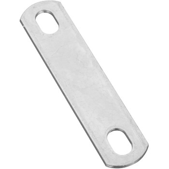 U-Bolt Plate, Zinc - 3/8" x 3"