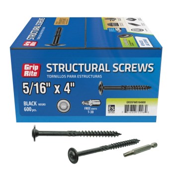 Grip-Rite Flathead Wood Screw - 5/16x4"