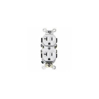 Leviton S02-0CR20-0WS Duplex Outlet 