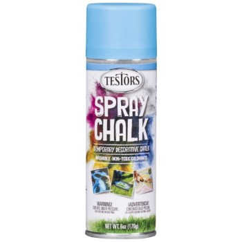 Testors Temporary Spray Chalk, Blue 