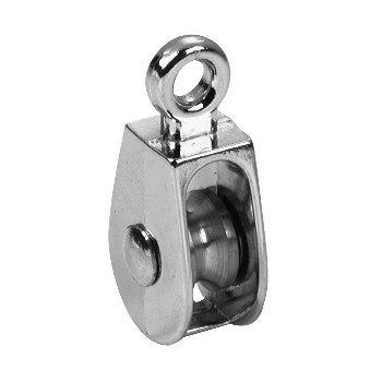 Single Wheel Solid Eye Pulley ~  2" x 1/2" 