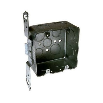 Hubbell/Raco 685 Square Switch Box, 2 Gang 4 inch 2 1/8 inch Deep