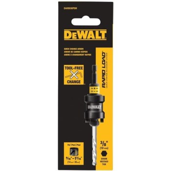 DeWalt Rapid Load Quick Change Hole Saw Arbor - 3/8"