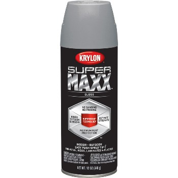 SuperMaxx Paint, Spray ~ Piston Gray Gloss 