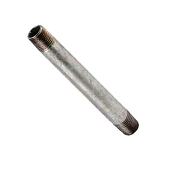 Pipe Nipple - Galvanized Steel - 1/2" x 10"