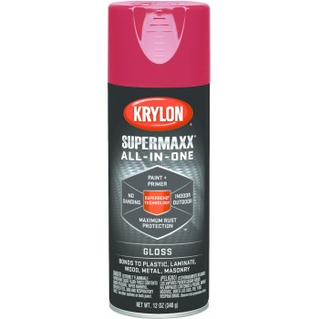 Krylon 8954 Supermaxx Paint, Spray ~ Cherry Red Gloss