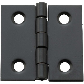 Decorative Broad Hinge, Oil Rubbed Bronze ~ 1" x 1" 