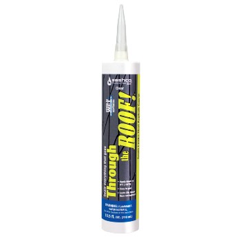 Sashco 14010 Through The Roof Sealant, Clear ~ 10.5 Oz