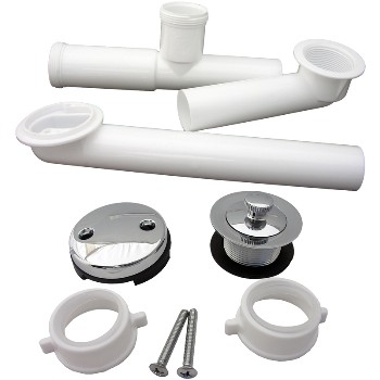 Tub Overflow Kit, PVC ~ 1-1/2" O.D.