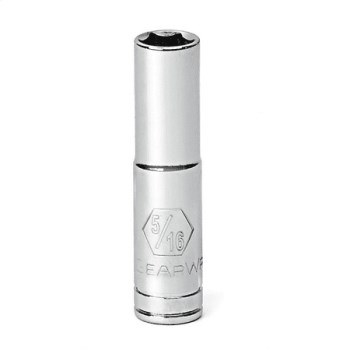 GearWrench 1/4" Drive Deep Socket, 6 Point - 5/16"