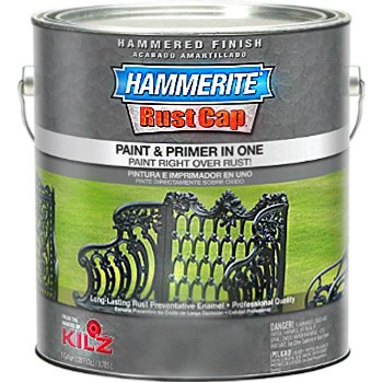 Masterchem 43105 Hammerite Rust Cap, Hammered Silver Gray ~ Quart