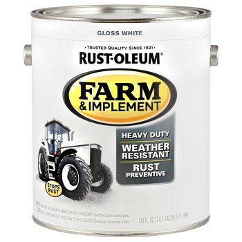 Farm & Implement Finish, Gloss White   ~  Gallon