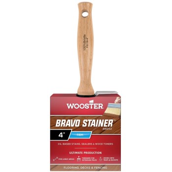 Wooster 0F51160040 Bravo Pro Stain Brush, 4 Inches