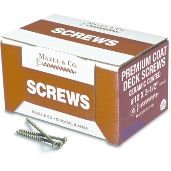 Star Drive Ceramic-Coated Screws, #10 x 3 1/2"