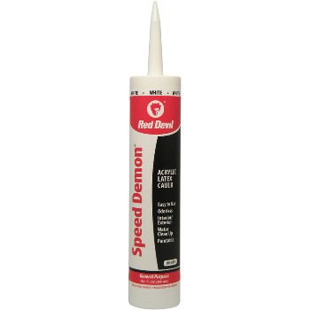 Red Devil 0736 Caulk,  Speed Demon ~ Acrylic,  White   