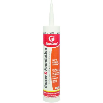 Gutter and Foundation Sealant, White ~ 10.1 oz 
