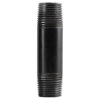 Pipe Nipple, Black Steel - 3/8" x 3"