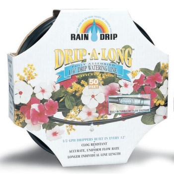 Drip-A-Long Drip Soaker Kit Watering Tubing ~ 1/4" x 50 Ft