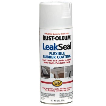 Rust-Oleum 265495 Spray LeakSeal Flexible Rubber Coating, Clear ~ 12 oz