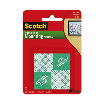 3m 700705643957 Mounting Squares - 1 Inch