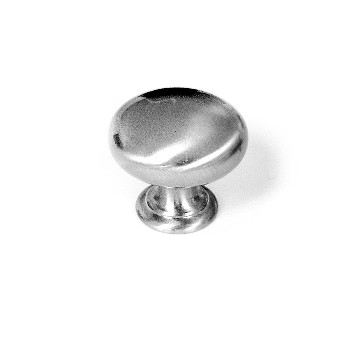 Hardware House 150057 Cabinet Knob, Smooth Satin Nickel ~ 1.25" 