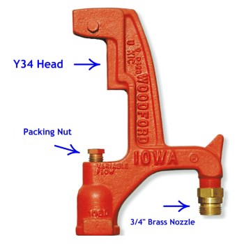 Y34 Brass Head & Nozzle Assembly