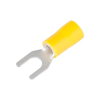 Spade Terminal, Yellow - 12-10 AWG, #8-10 Stud, 14pk