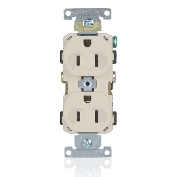 Duplex Receptacle, Commercial Grade - 15 Amp, Light Almond
