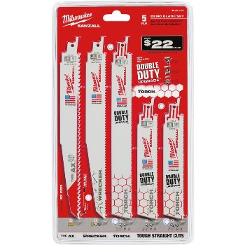 Milwaukee 49-22-1105 5pc Demo Blade Set