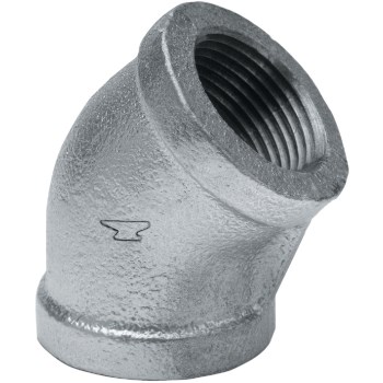 Anvil/Mueller 45-Degree Elbow, Galvanized - 1-1/2"
