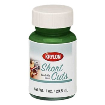 Krylon KSCB018 Short Cuts Brush On Paint, Leaf Green ~ 1 oz.