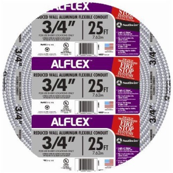 Alflex Aluminum Conduit ~ 25 ft.