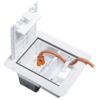 Weatherproof Deck Outlet, White