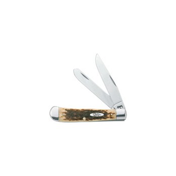 Case Knives 164 Trapper Knife - Amber Bone