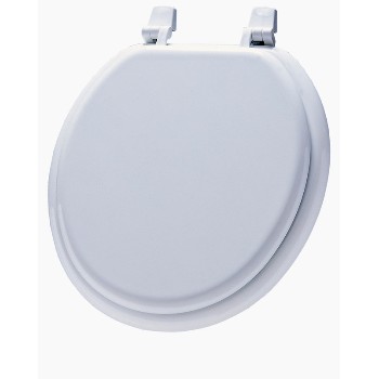 Bemis 66TT Toilet Seat, Round Molded Wood ~ White