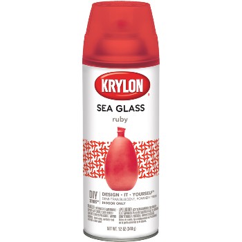 Sea Glass Finish  Paint,  Ruby  ~ 12 oz Spray