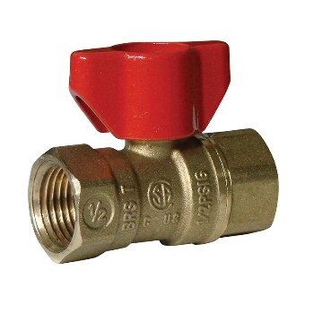 Anvil/Mueller 111-123HC FRG Brass Gas Ball Valve 1/2"