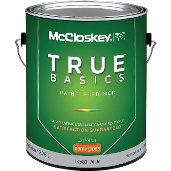 Valspar/mccloskey 080.0014580.007 Exterior White Semi-gloss Paint 1 Gal.