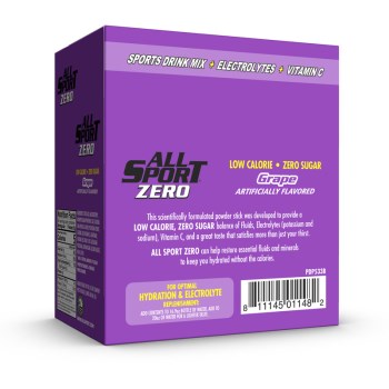 All Sport Zero Powder Sticks, Grape - 50pk