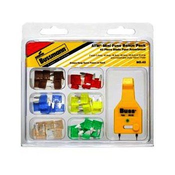 Bussmann/fusetron No.43 Atm Mini Fuse Assorted Service Pack