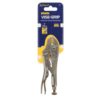 Irwin Curved Jaw Locking Pliers with Wire Cutter - 5"