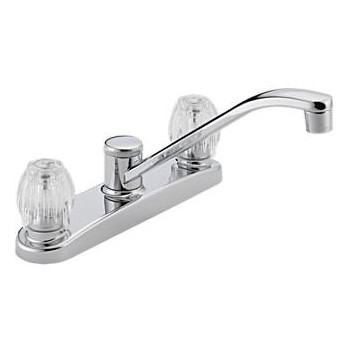 Delta Faucet P220LF Chrome Two-Handle Kitchen Faucet